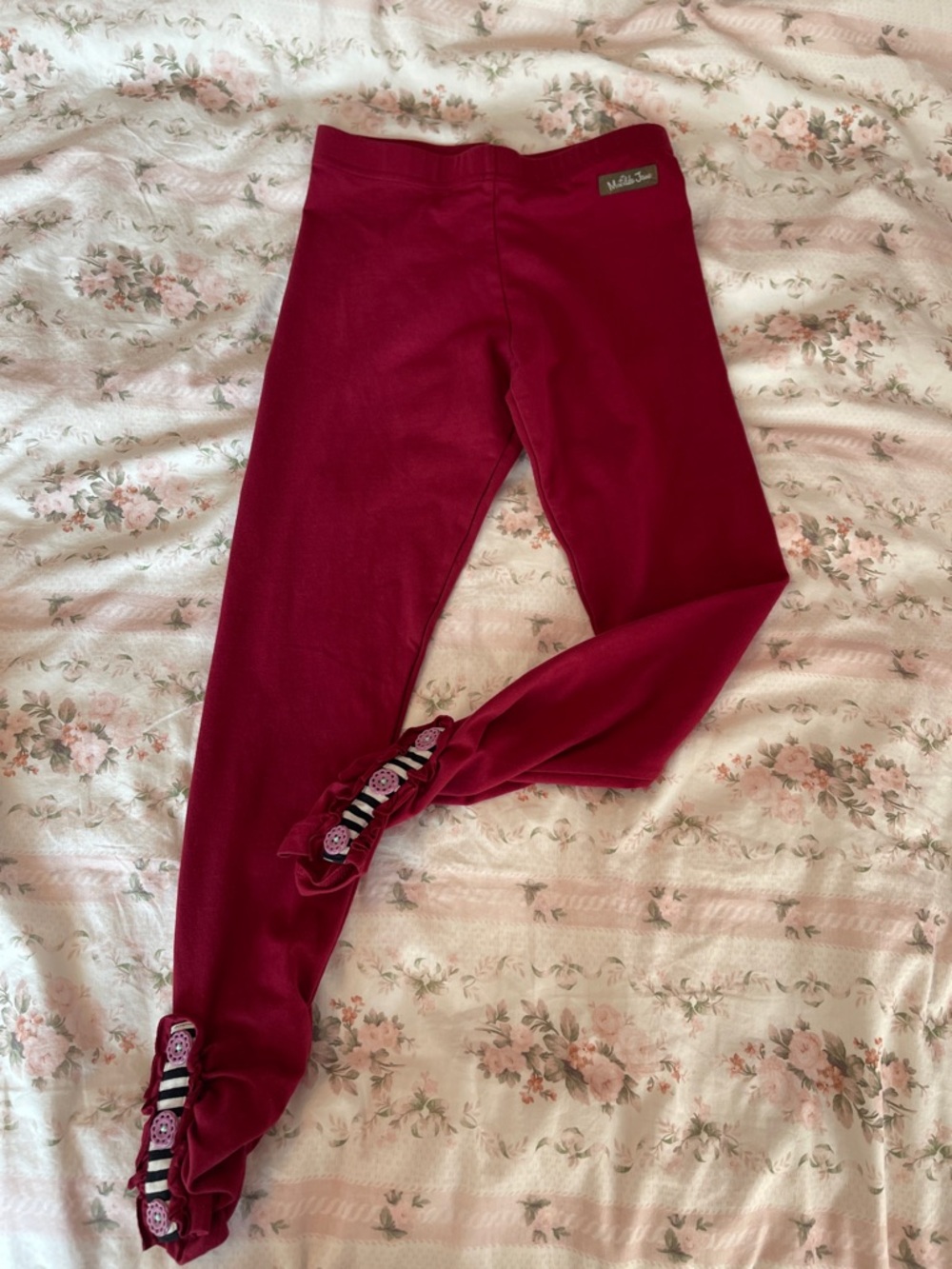 Matilda Jane Burgundy Leggings